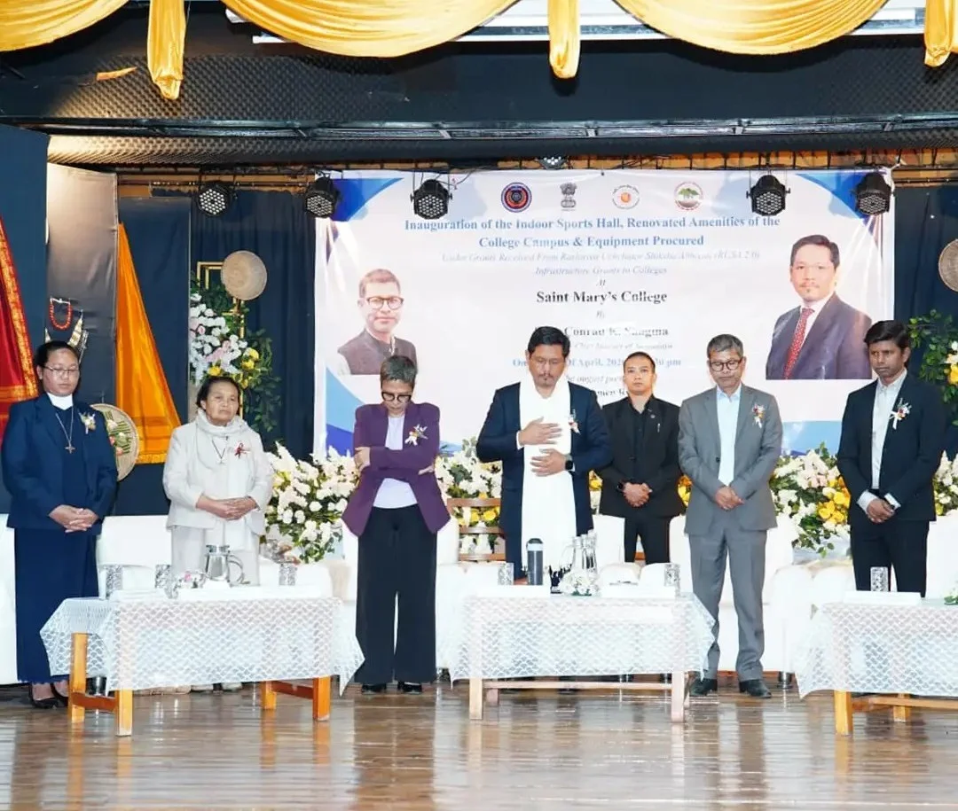 K Conrad Sangma at the inauguration ceremony