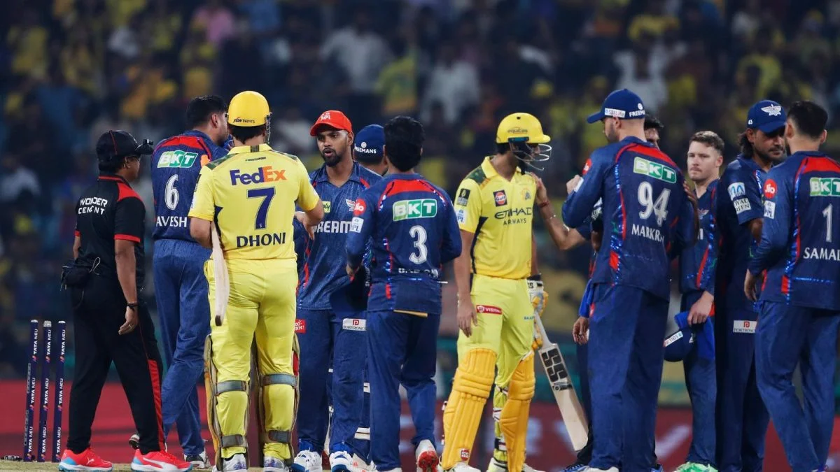 Chennai Super Kings vs Lucknow Super Giants standings clash in IPL 2026