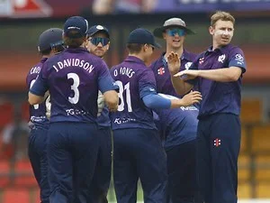 Scotland vs USA match during ICC CWC League 2 tournament