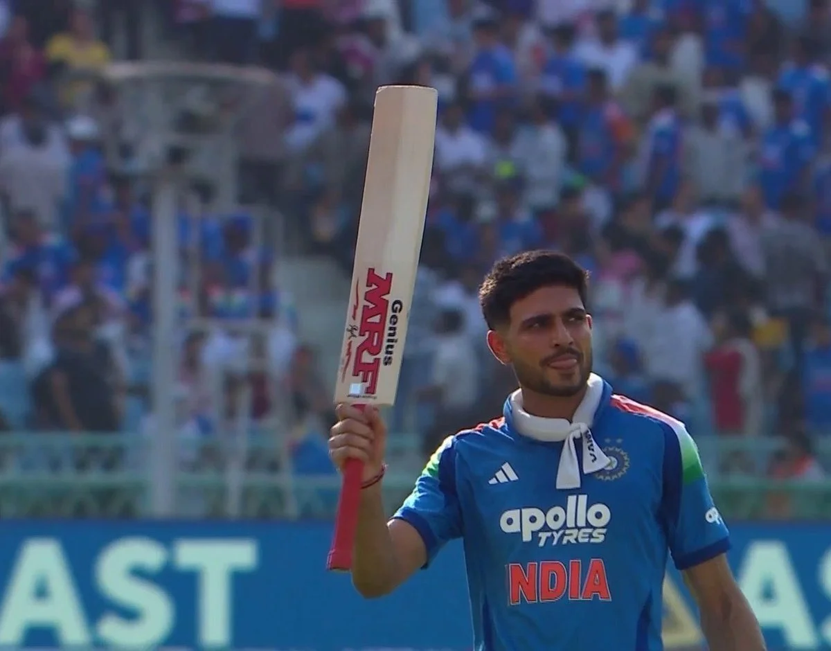 Shubman Gill after smashing 154 runs