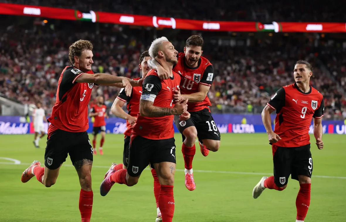 Austria beat Jordan to 3-1 in their opening game
