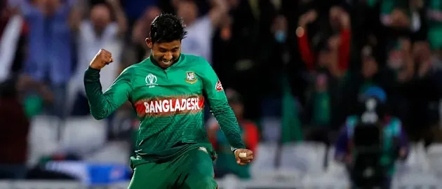 Mosaddek Hossain the bangladeshi player celebrating