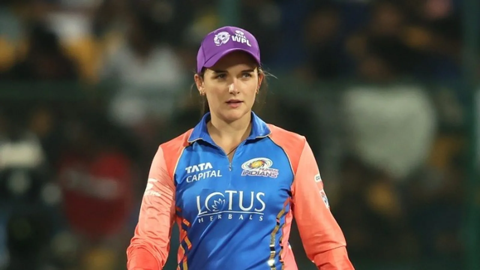 New Zealand Captain Amelia Kerr in Mumbai Indians Jersey