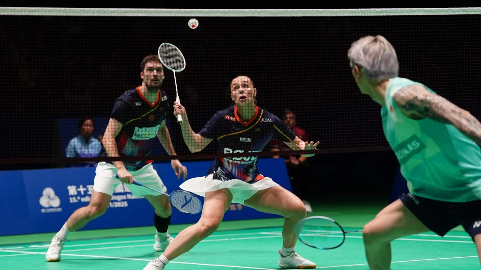 Mathias Christiansen and Alexandra Boje at Indonesia Open 2026 Jakarta.