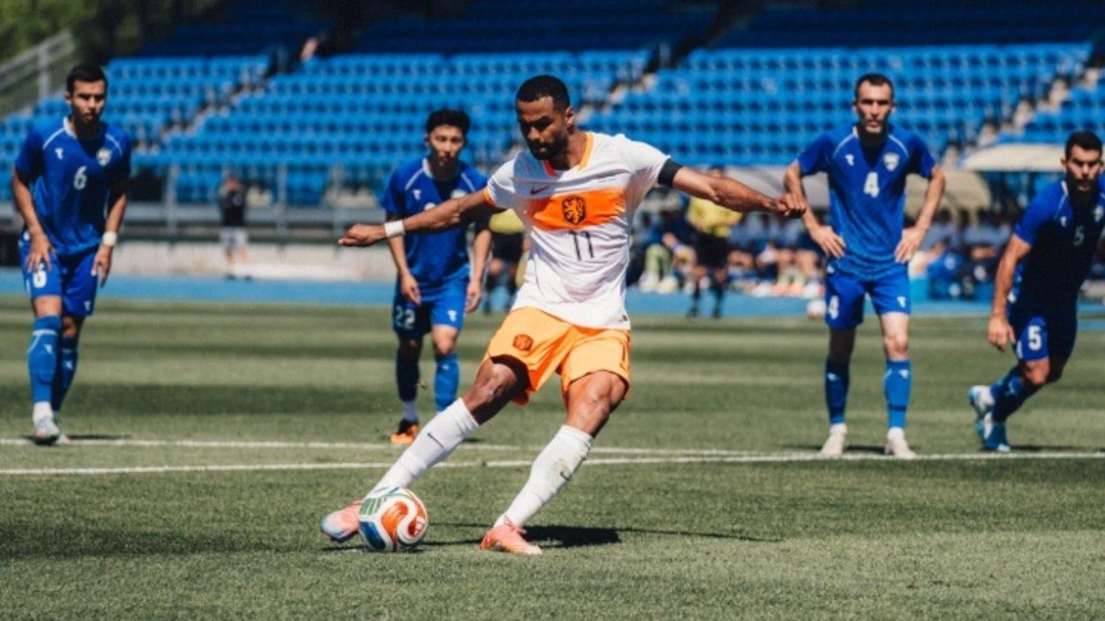 Cody Gakpo helped Netherlands cross the line against Uzbekistan