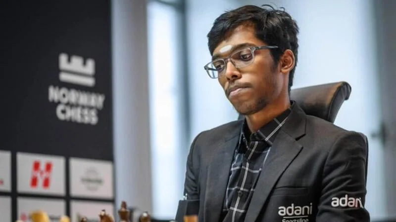 R Praggnanandhaa during a Global Chess League event ahead of Season 4 in Bengaluru Sportscape