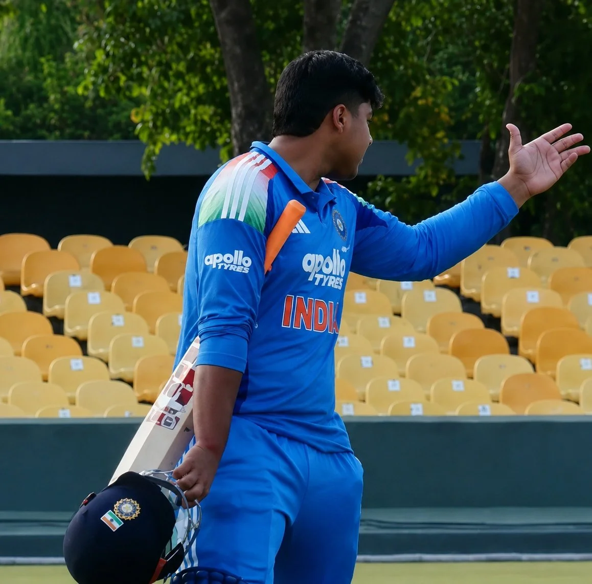Vaibhav Suryavanshi after the heated exchange with the Sri Lanka A cricket team.